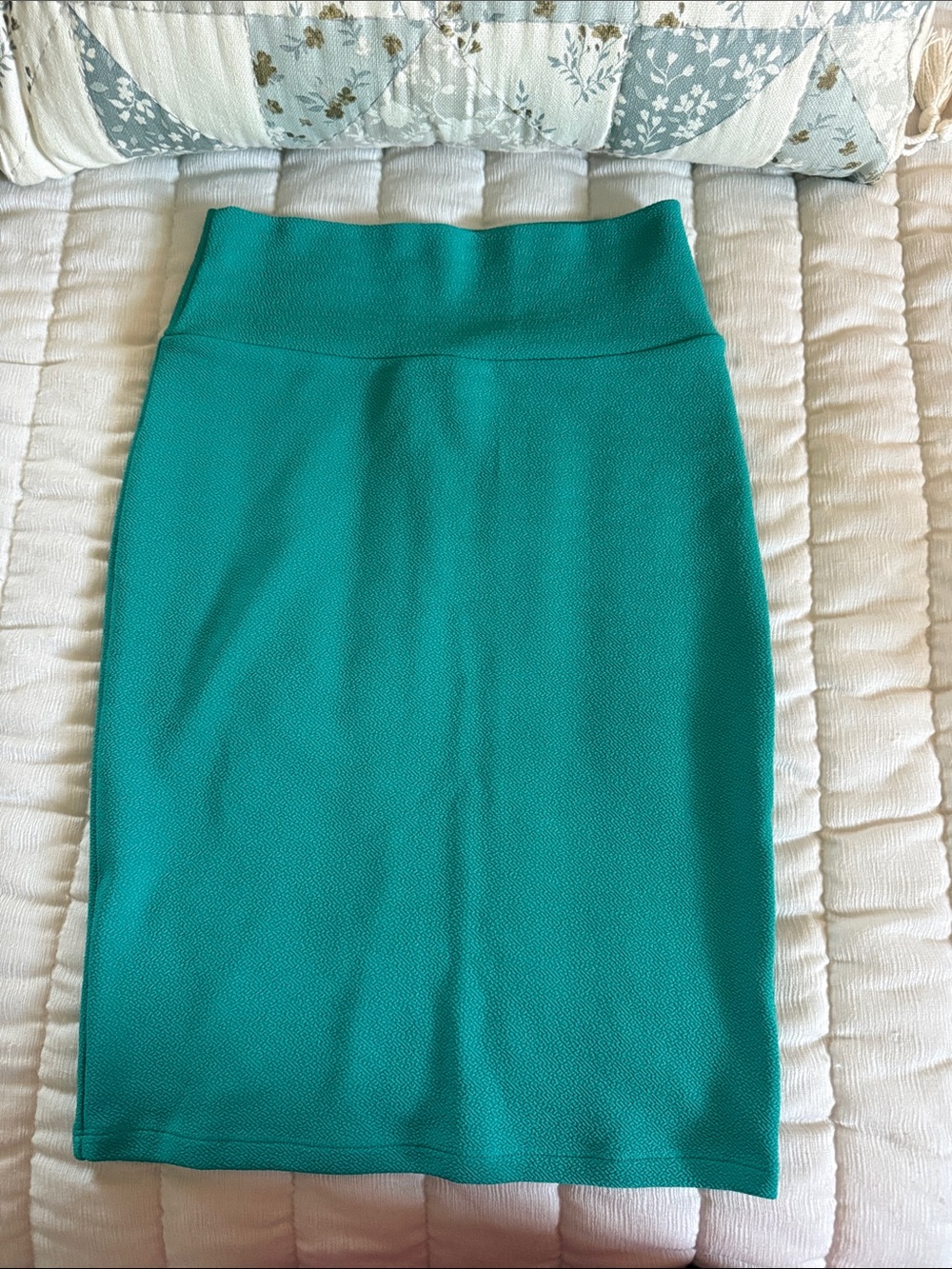 LuLaRoe Cassie Classic High-Waist Pencil Skirt in Teal